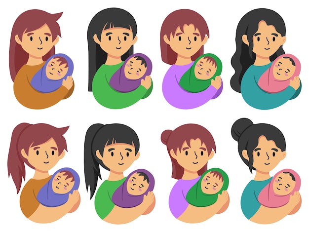 赤ちゃんとお母さんのイラストかわいいフリー素材集 いらすとや