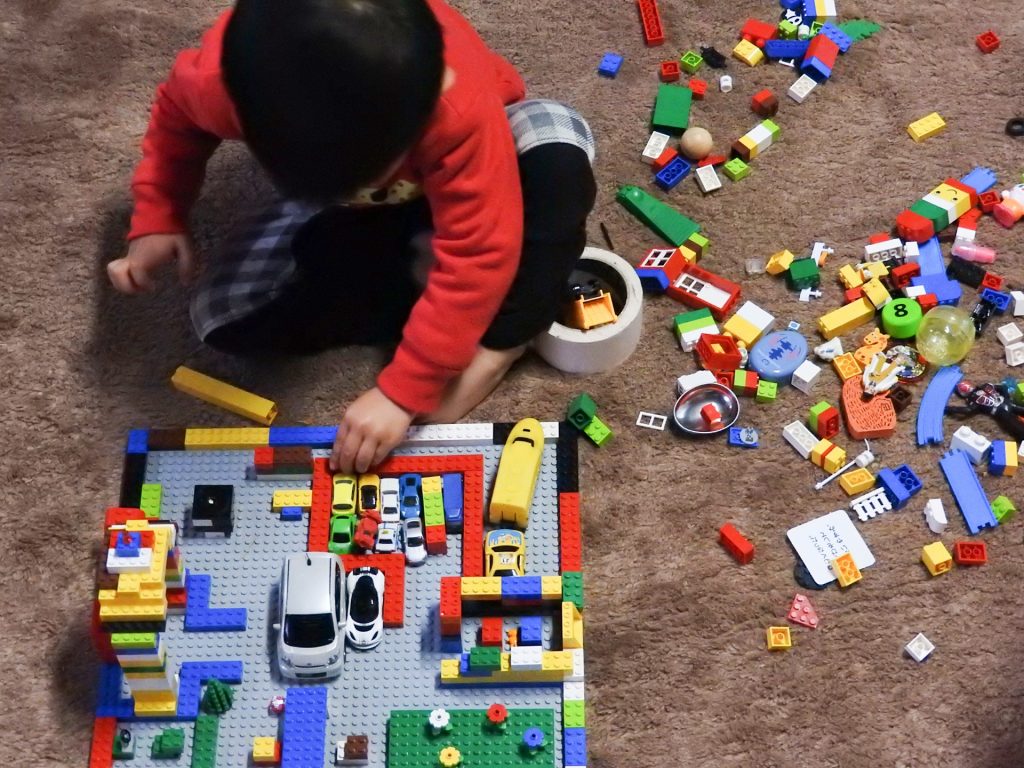 レゴ セット子供が作って飾ってました