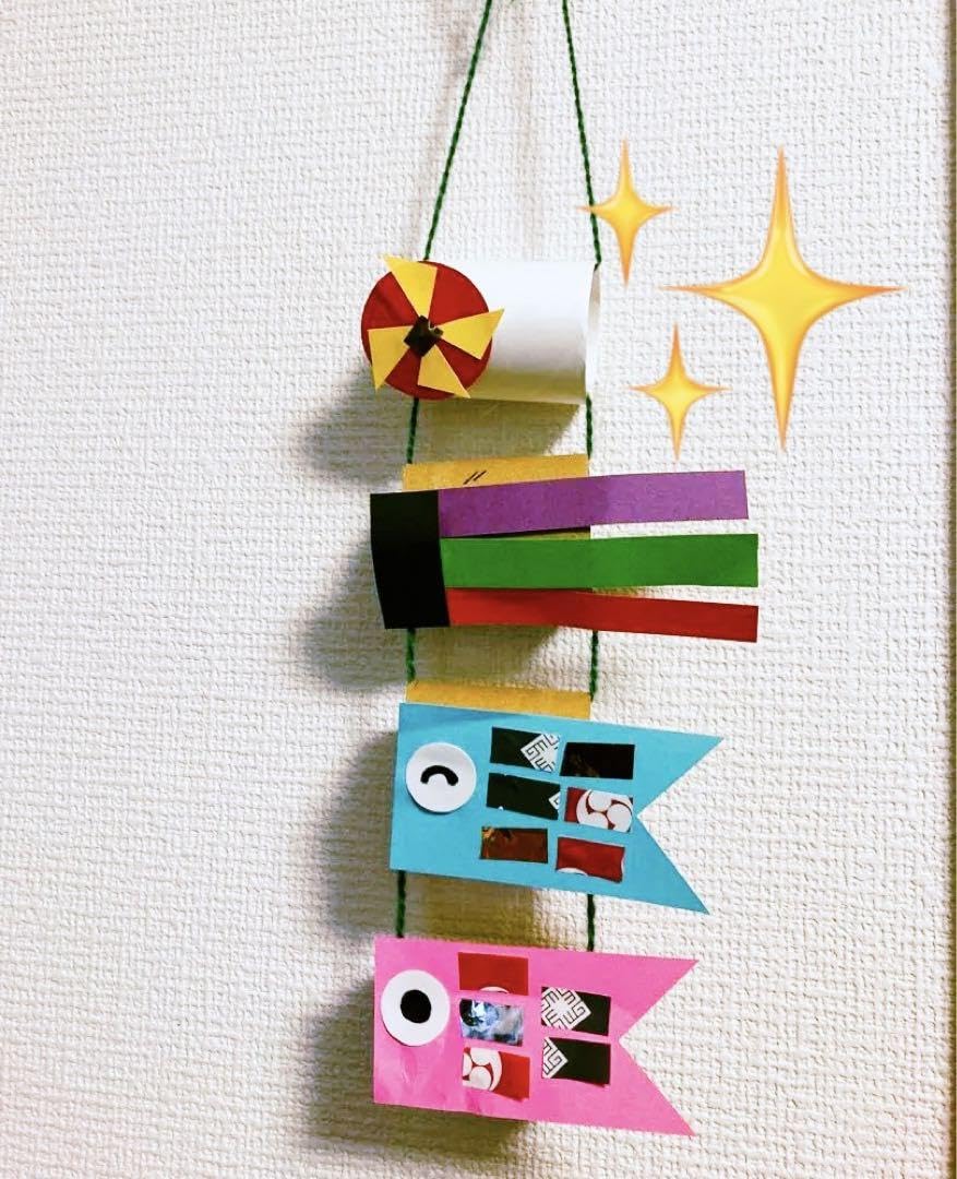 鯉のぼりの吊るし飾りの作り方！簡単に室内飾りを手作り工作しよう！ココシレル