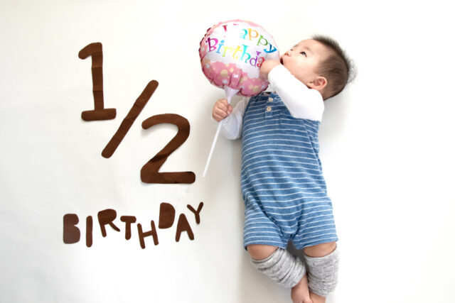 ハーフバースデーの写真は、今しか残せないとっておきの1枚を☆