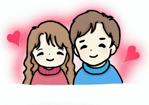 男同士 ペア画 イラストTikTok