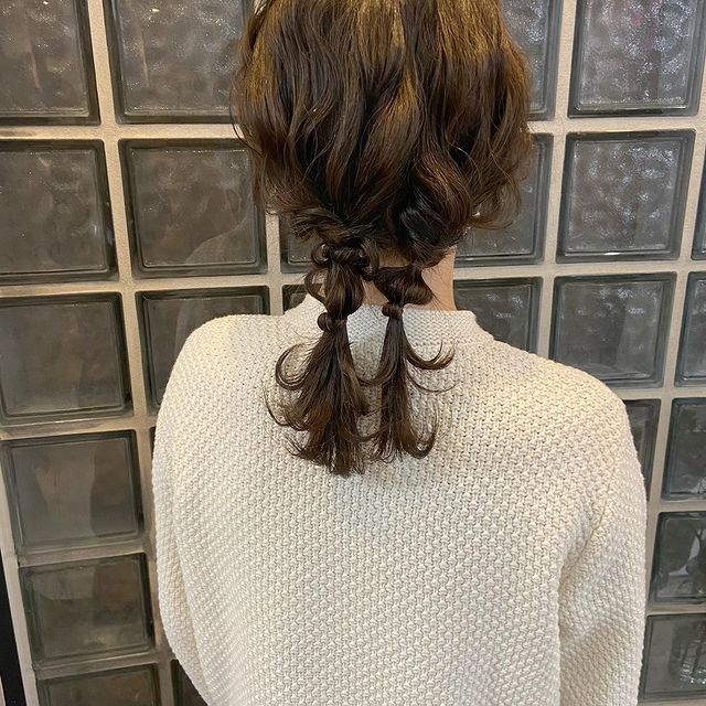 結婚式のお呼ばれセットのお客様、襟足短めでウルフスタイルで短めのレイヤーでも素敵にセット出来ます✨, ＠堀切菖蒲園店 結婚式セットミディアムヘアミディアムヘアアレンジSHAPE 早坂