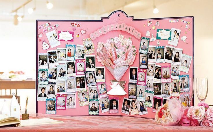 チェキボードを結婚式のウェルカムスペースに用意すると良い