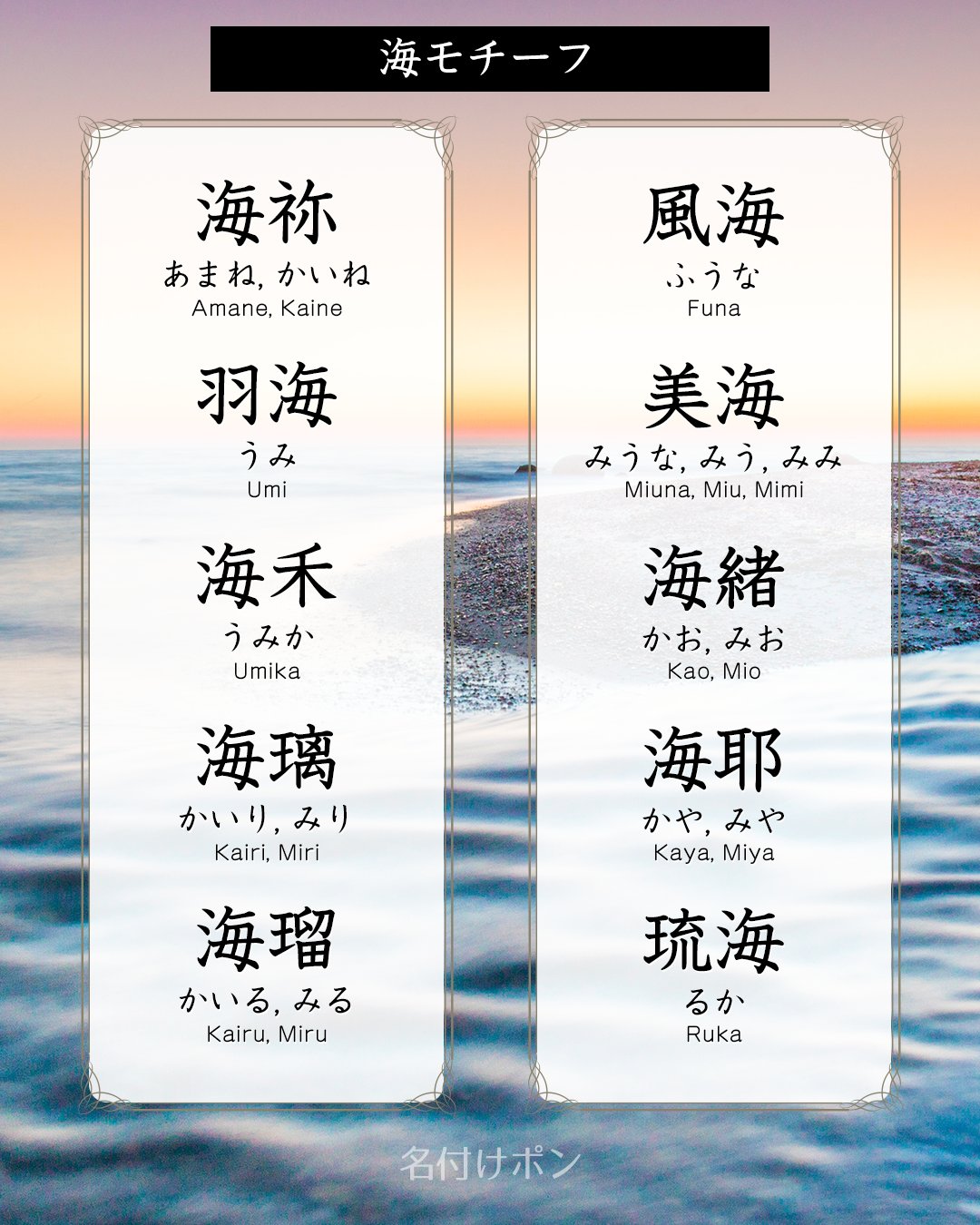 かっこいい名前 ハンドメイド・手芸 名前