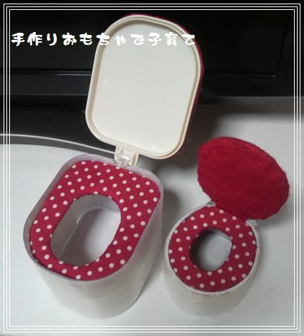 簡単 100均小物入れでメルちゃん手作りトイレの作り方みみねこ日誌