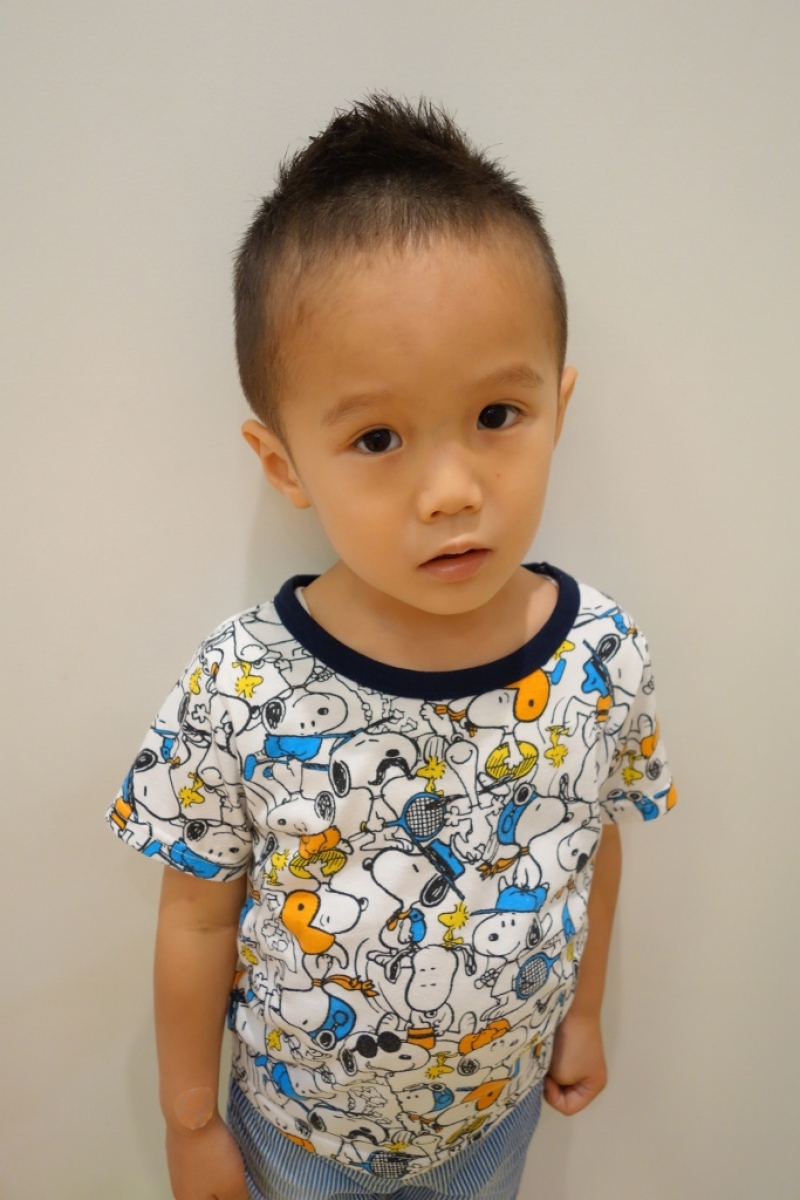 おしゃれボウズ キッズカット 男の子ヘアスタイル：L198604922ホットペッパービューティ