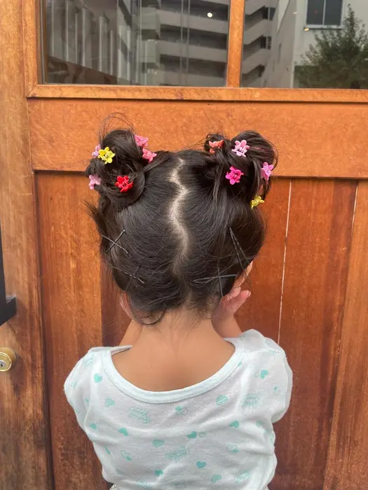 簡単にできる子供のヘアアレンジヘアレシピ 頭美人