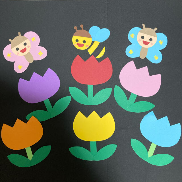 工作ネタ ちょうちょうButterfly crafts ３・４月春おりがみ高齢者レク保育知育壁面飾り創作簡単