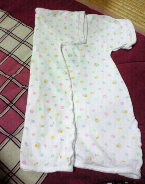 ベビー服水通し＊その後 コンビ服のたたみ方はたらくおかあさん初心者ノート:*゜ 一姫二太郎