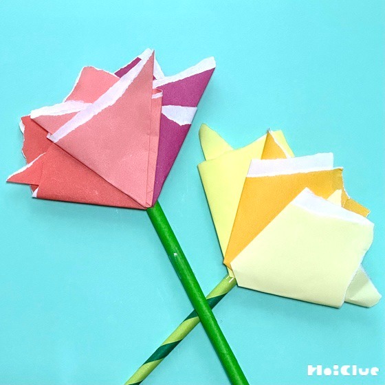 母の日 簡単にできて花びらが豪華な「カーネーション」-折り紙 ASOPPA！レシピ - あそっぱ