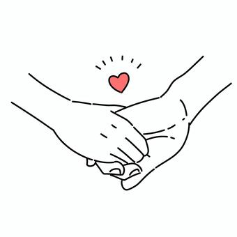 ベッドの上に座って手を繋いでいるカップルの写真素材・画像素材 Image 69267968