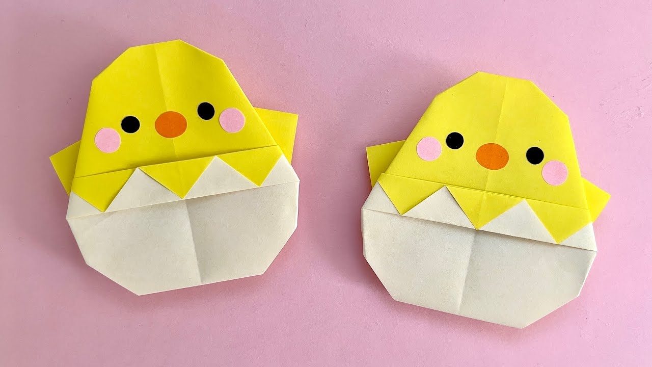 折り紙１枚でできる 簡単 可愛い 花②の折り方 Origami Flower - YouTube