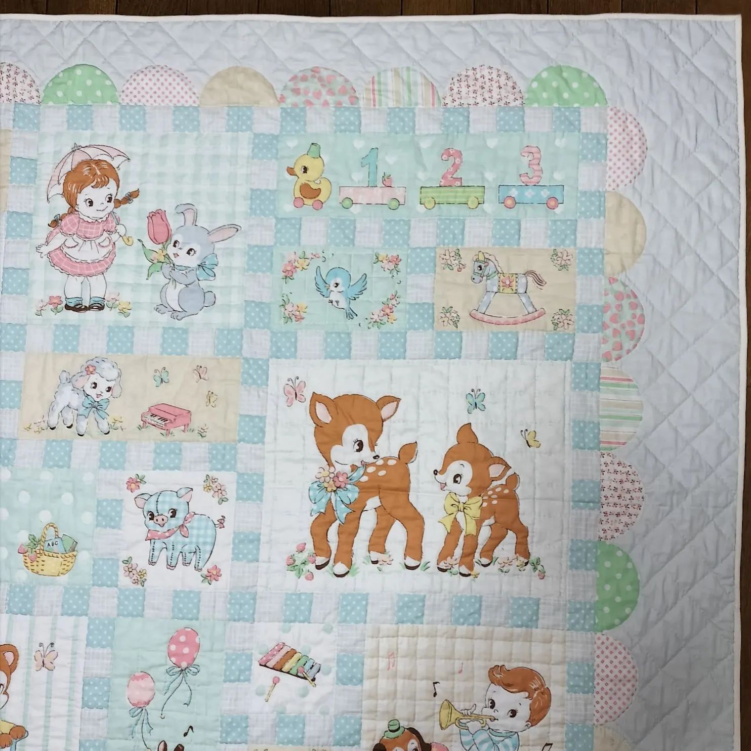 Amazon.co.jp: カントリーママ パッチワークキット ベビーキルト・おくるみ 3.ハッピークローバー : ホビ