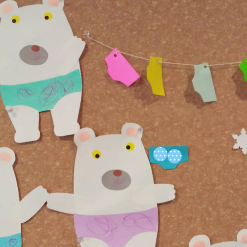 しろくまのパンツ 壁面製作 - メルカリ