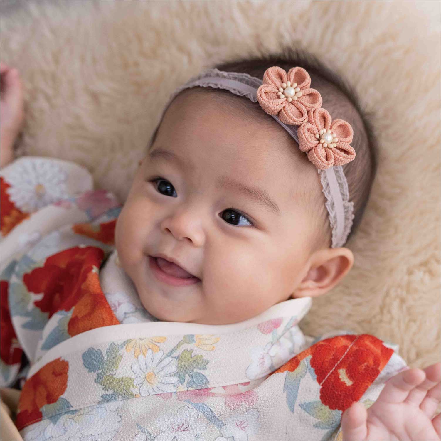 B300103 着物リメイク ベビー袴 3Way 70サイズ赤ちゃん用 袴の着物作り方 60‐