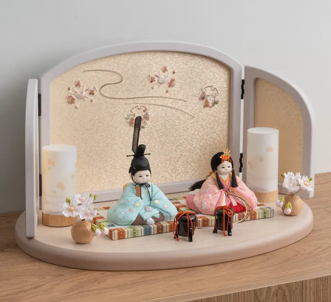 キラキラ うさちゃん お雛様 ✨早い者勝ちミニ畳プレゼント 雛人形 お雛様 コンパクト おしゃれ かわいい