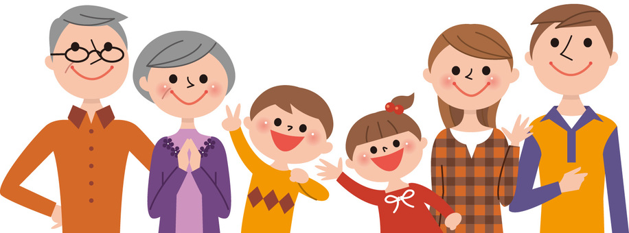 三世帯家族のイラスト素材115645284- PIXTA