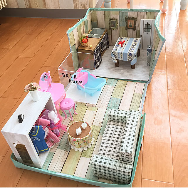 我が家のおままごと~遊べるドールハウス編~ハンドメイドの作り方・アイデア暮らしニスタ