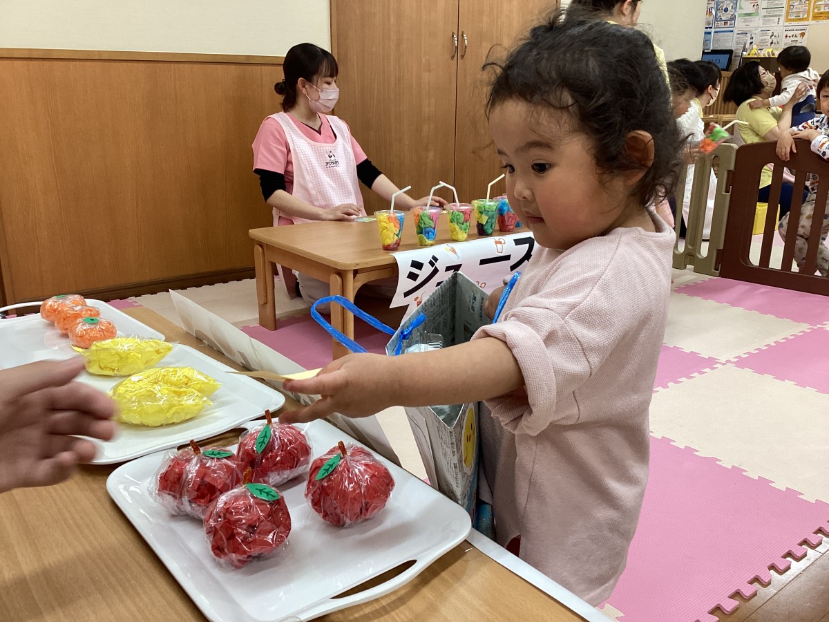 お買い物ごっこ 年少中神奈川県相模原市 みずほ幼稚園