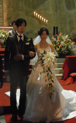 ユリの和装ブーケ』