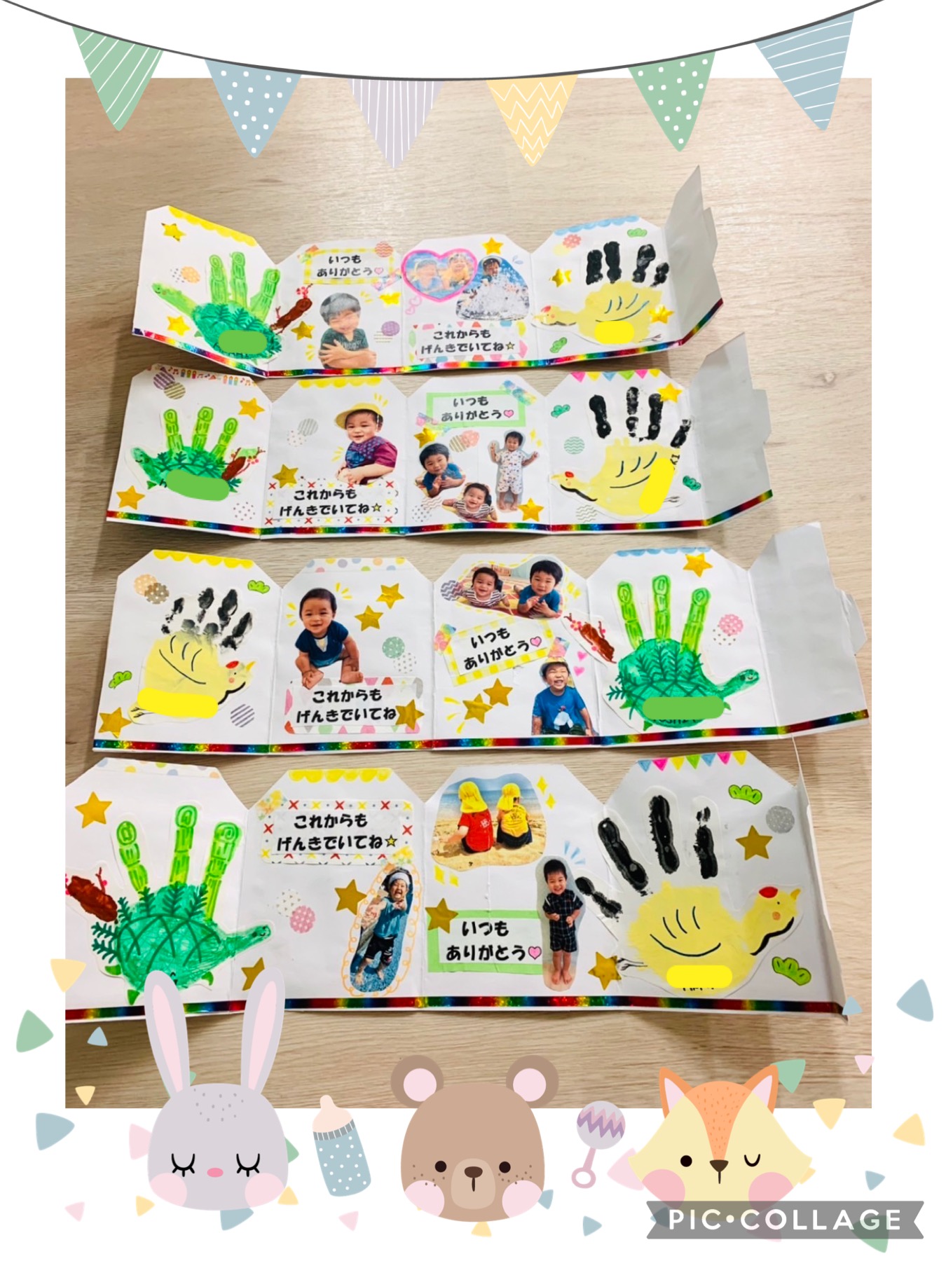 うさぎぐみ 敬老の日製作 - あいみー保育園川崎市の保育園 認可保育園 企業主導型保育事業 認定・認証保育園