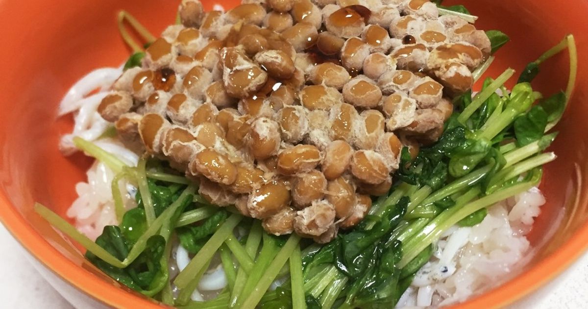 大人も子どもも！納豆しらす丼