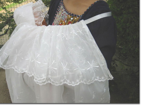 孫っちのお宮参り用！手作りベビーケープ完成！あんずの空もよう❤︎ お家ご飯、お弁当、100均の糸で編み物、格安旅行記を綴っています ◍´ꇴ`◍