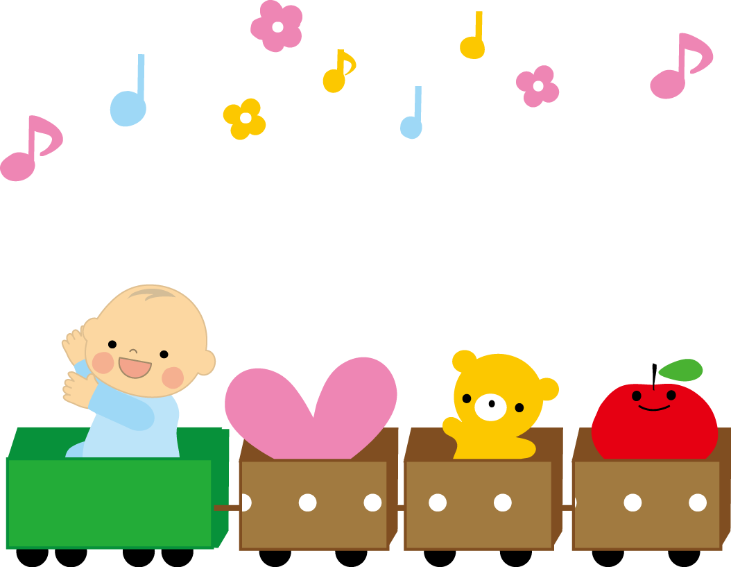 おしゃれをしたド派手な赤ちゃんのイラストえんぴつと画用紙