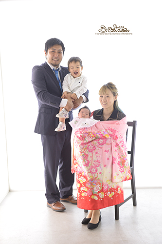 お宮参り・百日祝い・赤ちゃん 写真のフォトスタジオ・写真館はらかんスタジオ