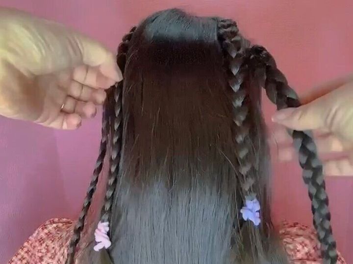 ゴムだけでできる子供のヘアアレンジ〜三つ編みの輪っか : もにもにもも の すもももも〜ハンドメイドと料理と子育て