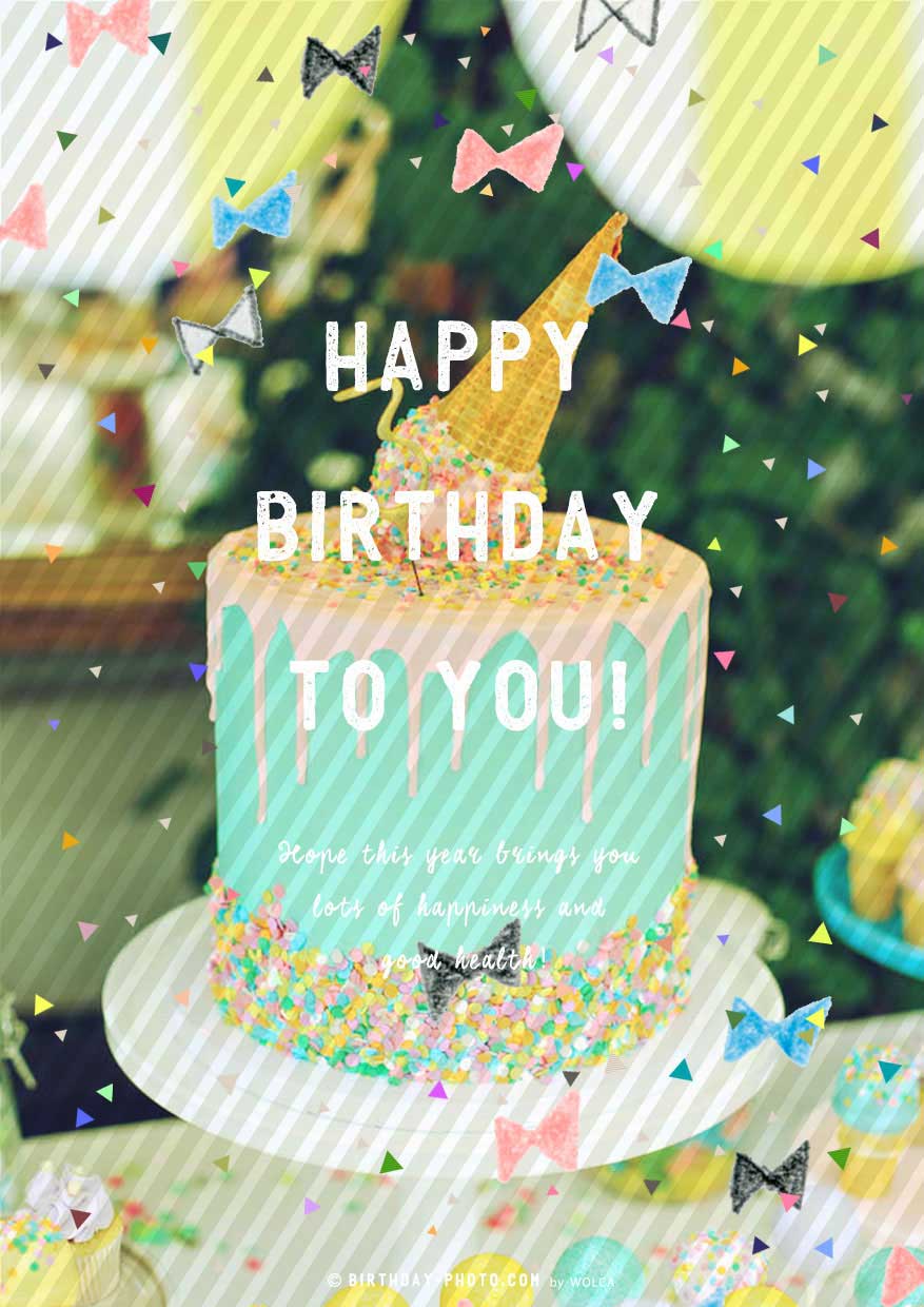 ハッピーバースデー文字イラストTikTok