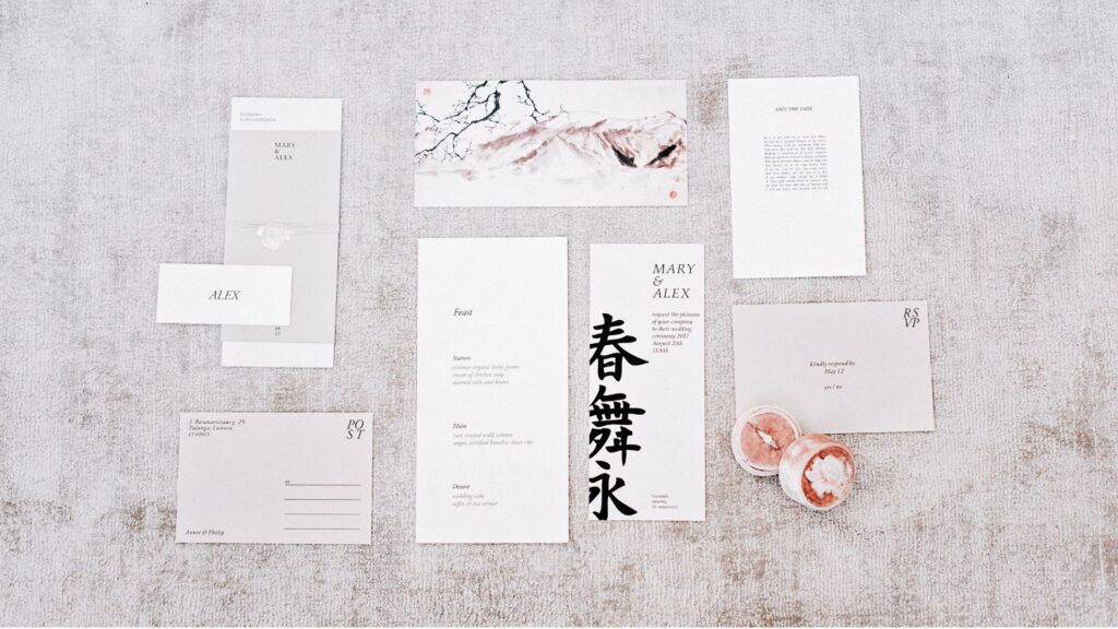 シールで簡単に出来る！招待状返信アートの可愛いデザインmarry マリー