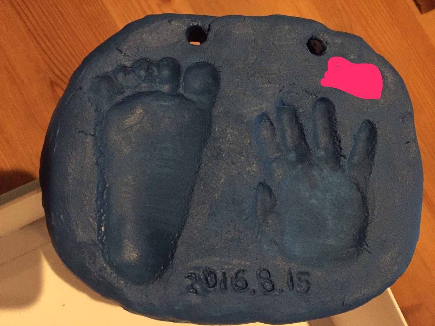 100均で作る3D手形 思い出になる立体の手形おうち時間赤ちゃん手形成長記録