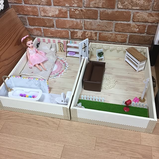 リカちゃんのキッチンを手作り!100均でミニチュア家具を作ろうリカちゃん大好き リカちゃんだいすきっ!ブログ