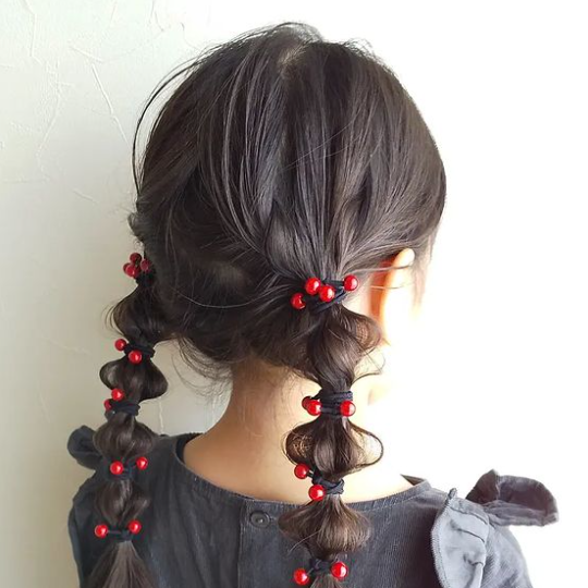 幼稚卒園式 女の子 髪型 ヘアアレンジ ツインテールTikTok