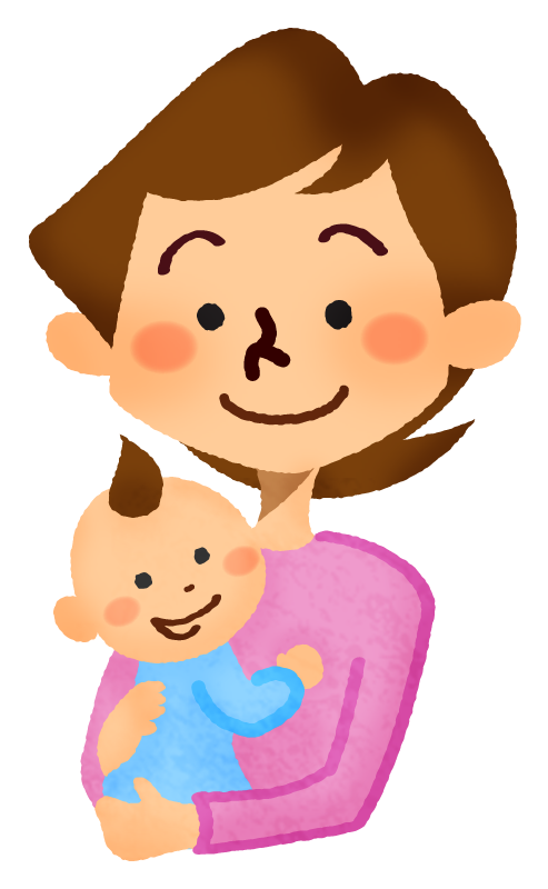 赤ちゃんとママ お母さん 無料イラスト フリー素材