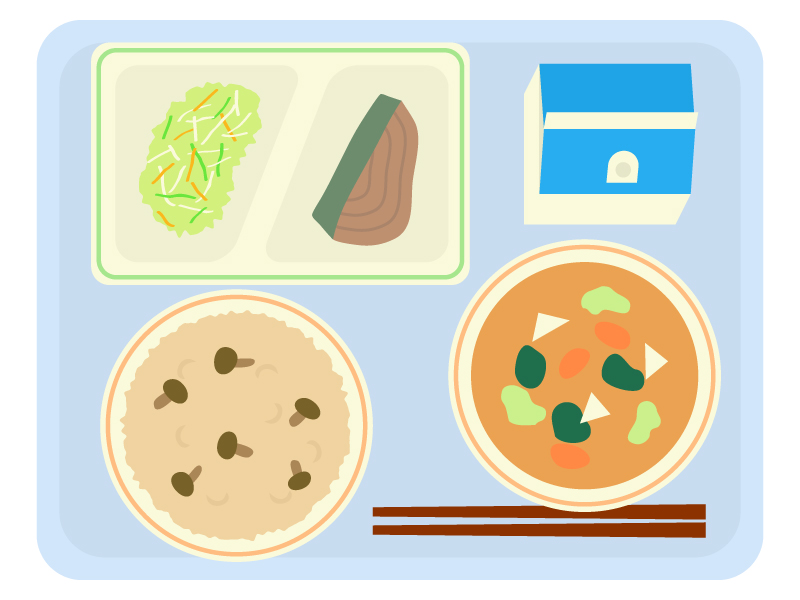 学校給食のイラスト編 ・∀・ ノ☆思い出小箱☆