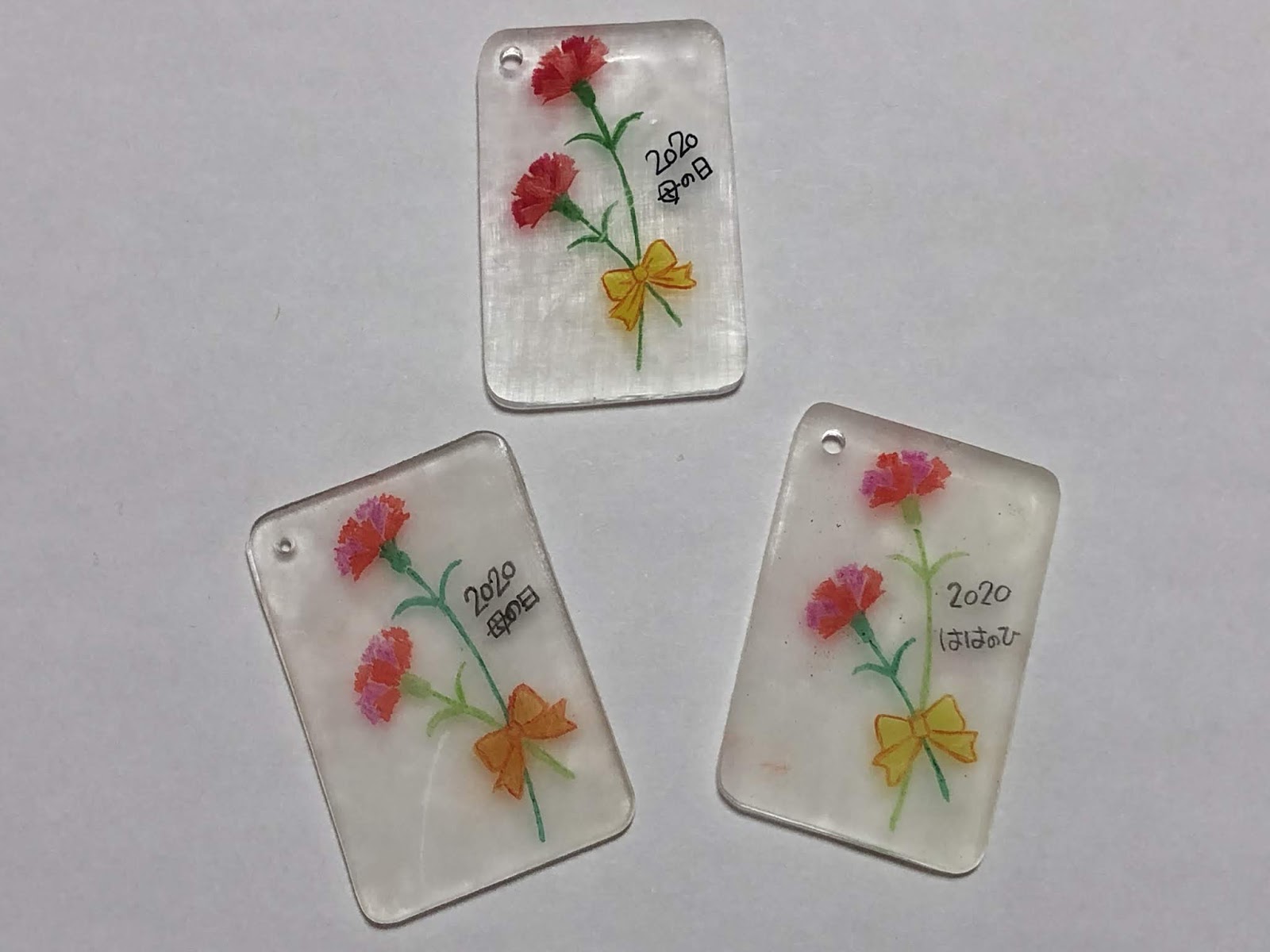 母の日工作 お花紙で簡単カーネーション♪DIY Mother’s day craft using paper flower♪