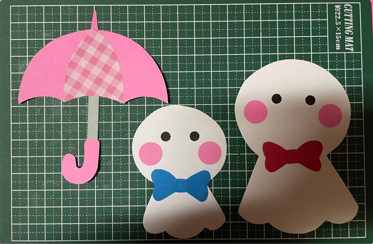 型紙を保育の便利なフリー素材 ６月の壁面無料ダウンロード！wosawosa