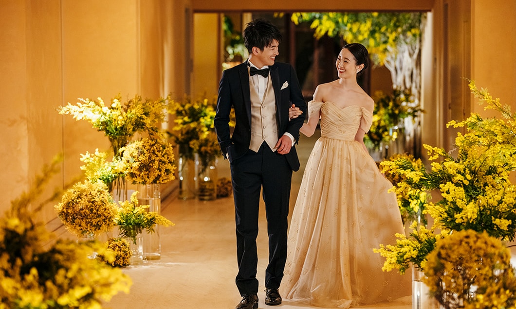 ミモザブーケ – 造花プリザーブドフラワーデコプラス広島deco+クリスマス装飾イルミネーション広島のディスプレイ専門ショップ