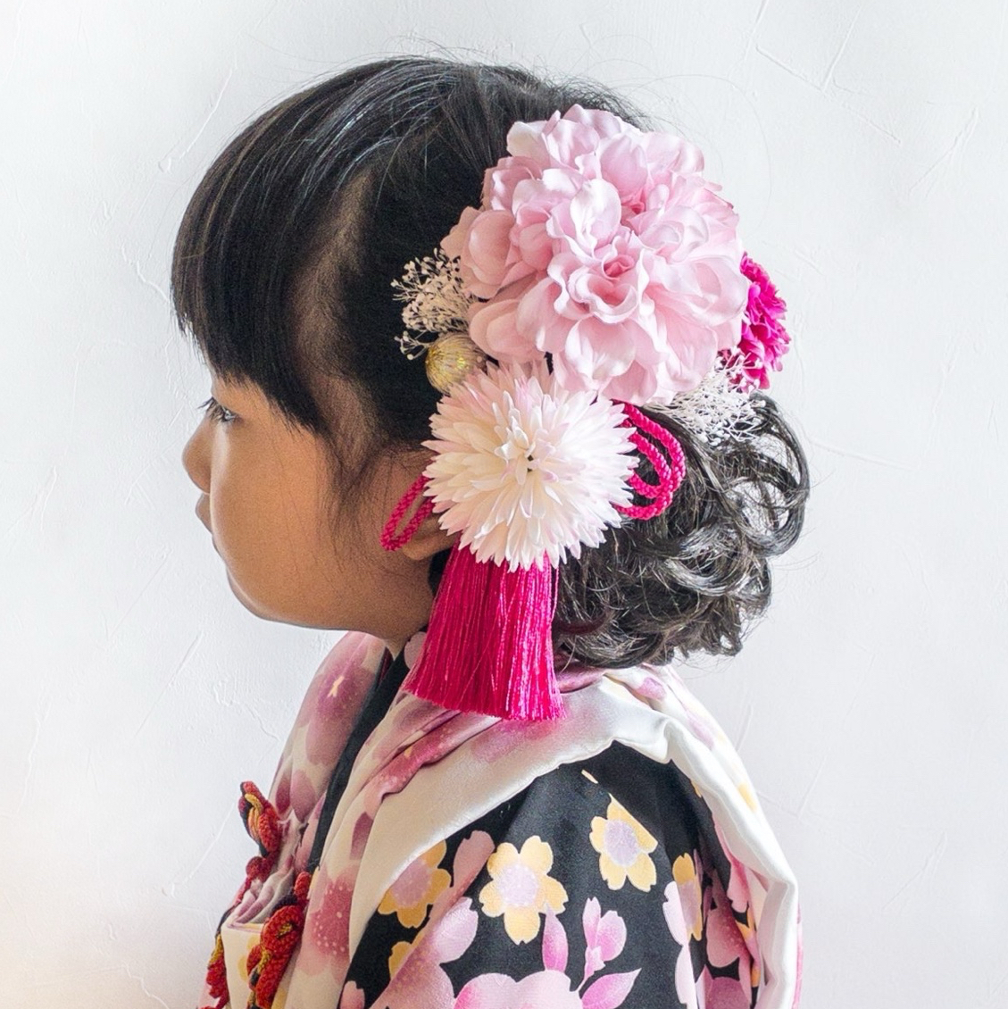 つまみ細工 ちりめん 髪飾り 6 作り方 つまみ細工で手作りする七五三の髪飾り