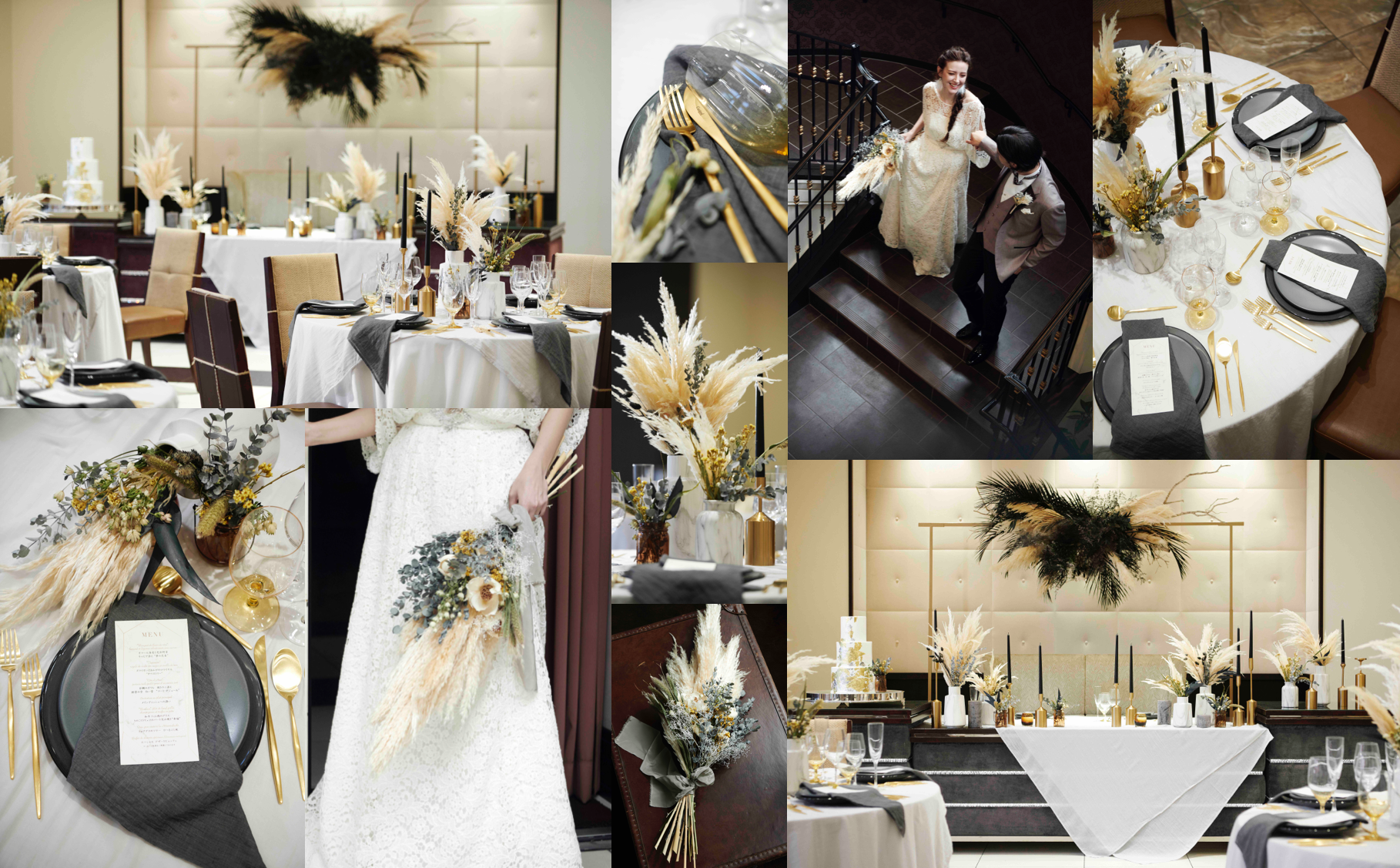 テーブルコーディネート 黒」のアイデア 11 件結婚式 テーブル 装花, テーブルコーディネート, テーブル 装花