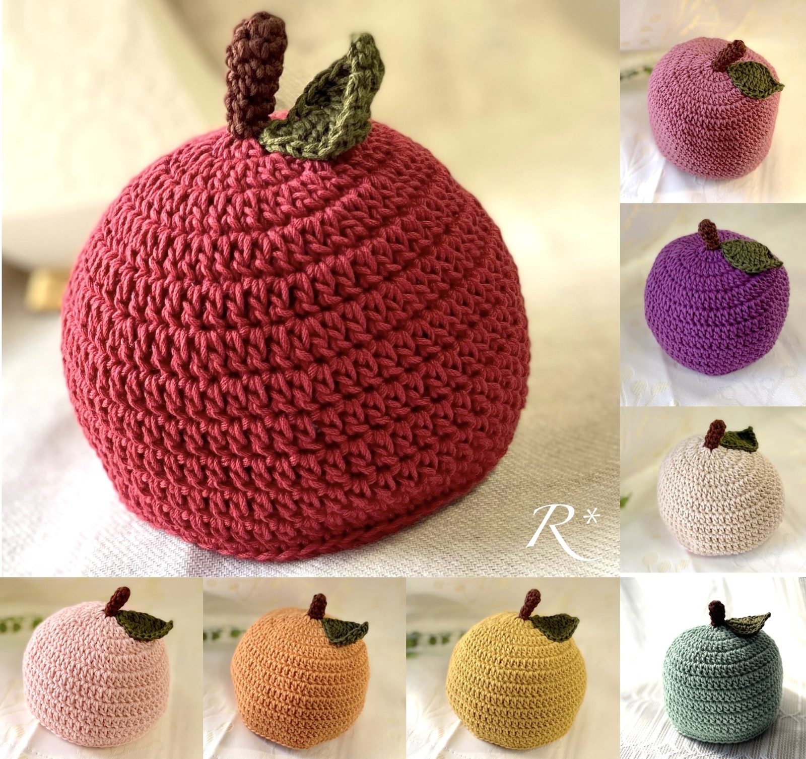 無料型紙リンク集 キッズ用どんぐり帽子の編み方・作り方 - AmiTikNu