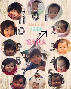 コラージュポスター・ベビーポスター・1歳のお誕生日 記念ポスター - SIMPLELIFE18'S GALLERYminne byGMOペパボ国内最大級のハンドメイド・手作り通販サイト