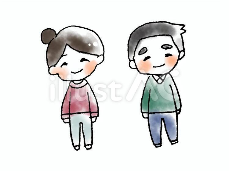 かわいい手描きの3世代家族セットイラスト - No: 1495288無料イラスト・フリー素材なら「イラストAC」