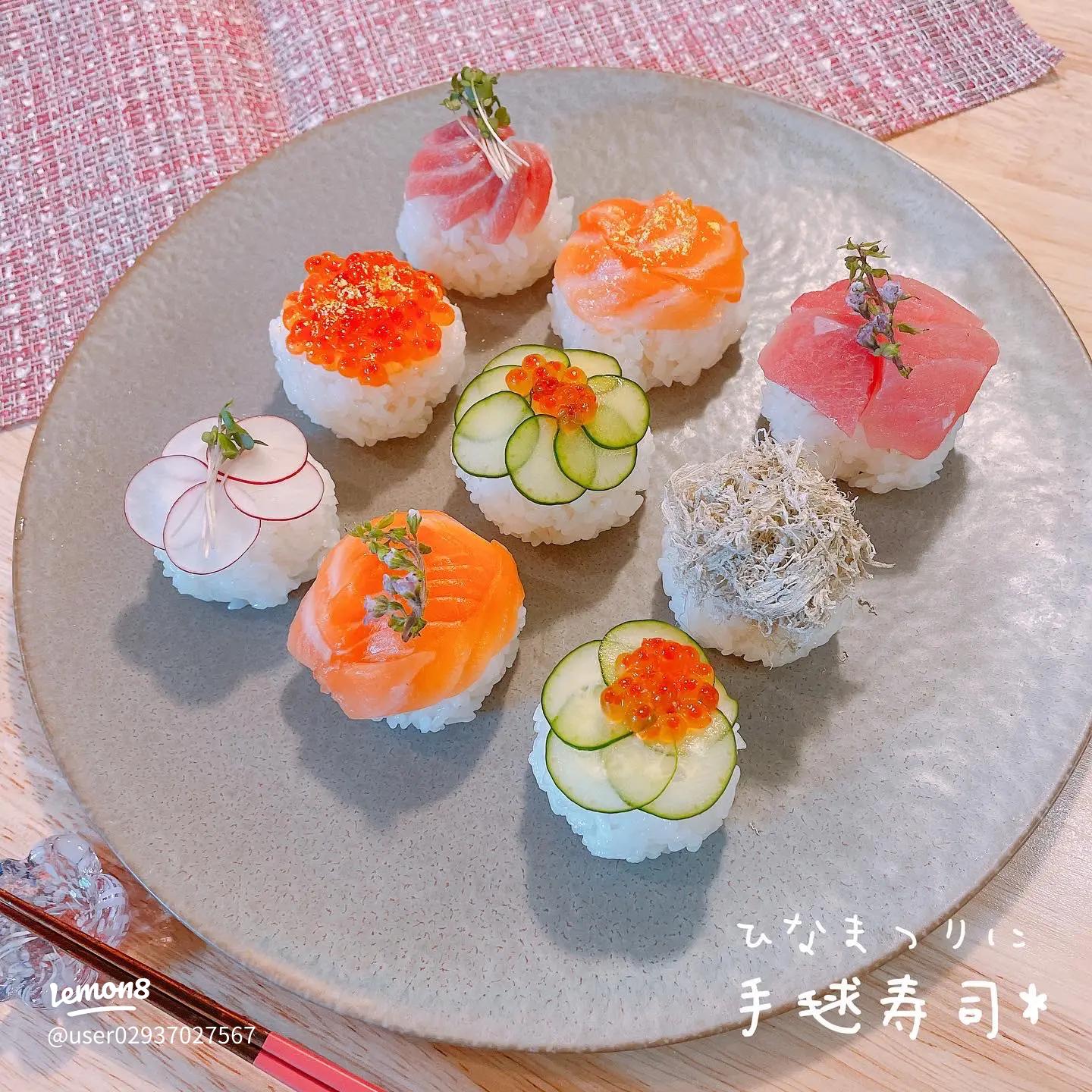 親子で♡ひな祭りの可愛い手まり寿司 by おやこきっちんクックパッド簡単おいしいみんなのレシピが392万品