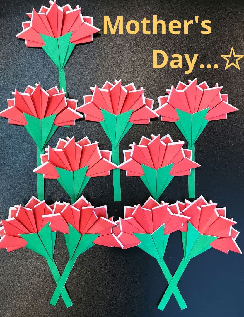 母の日のプレゼントに 折り紙で簡単に作れる「カーネーションのポップアップカード」が素敵すぎる♪ 動画あり- Up to you