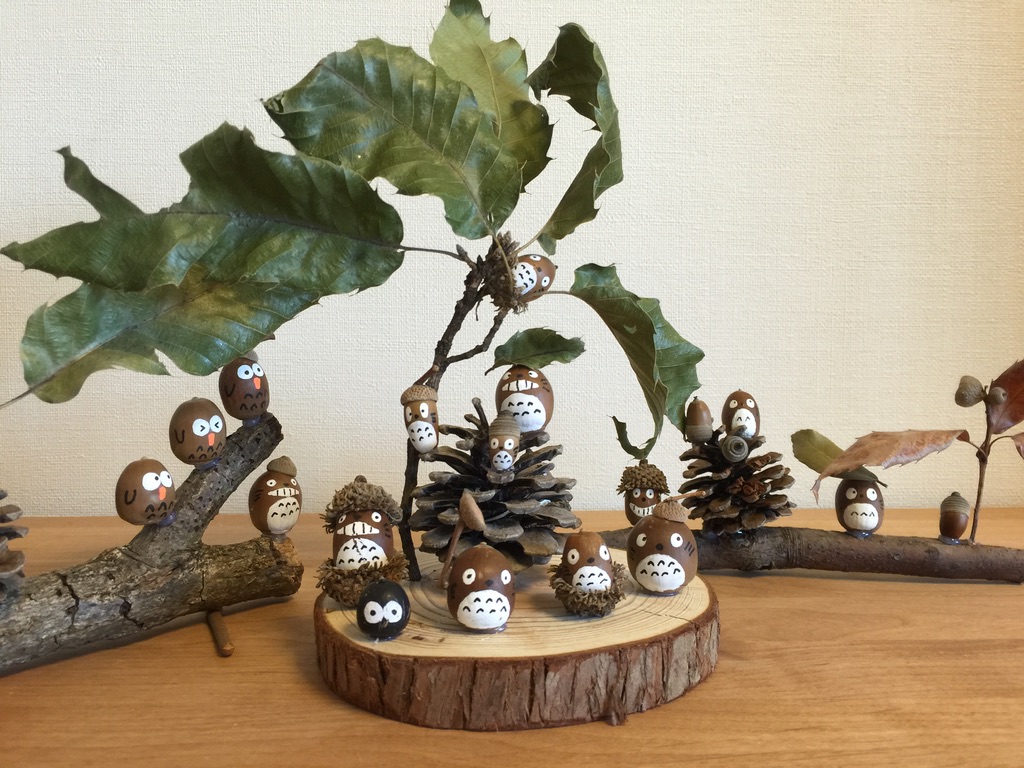 どんぐりトトロ作り方☆仕上げのニスについて - kokoheartのささやかな一日