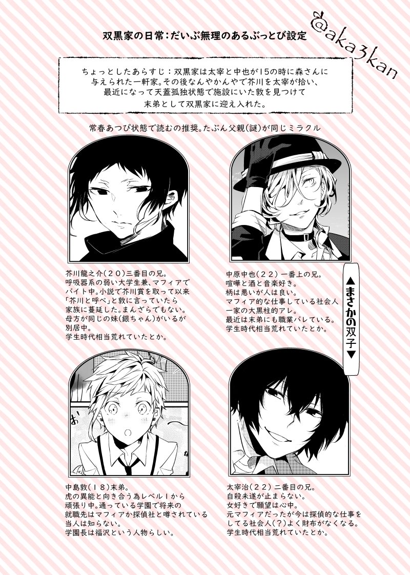 文スト 双黒 まとめ