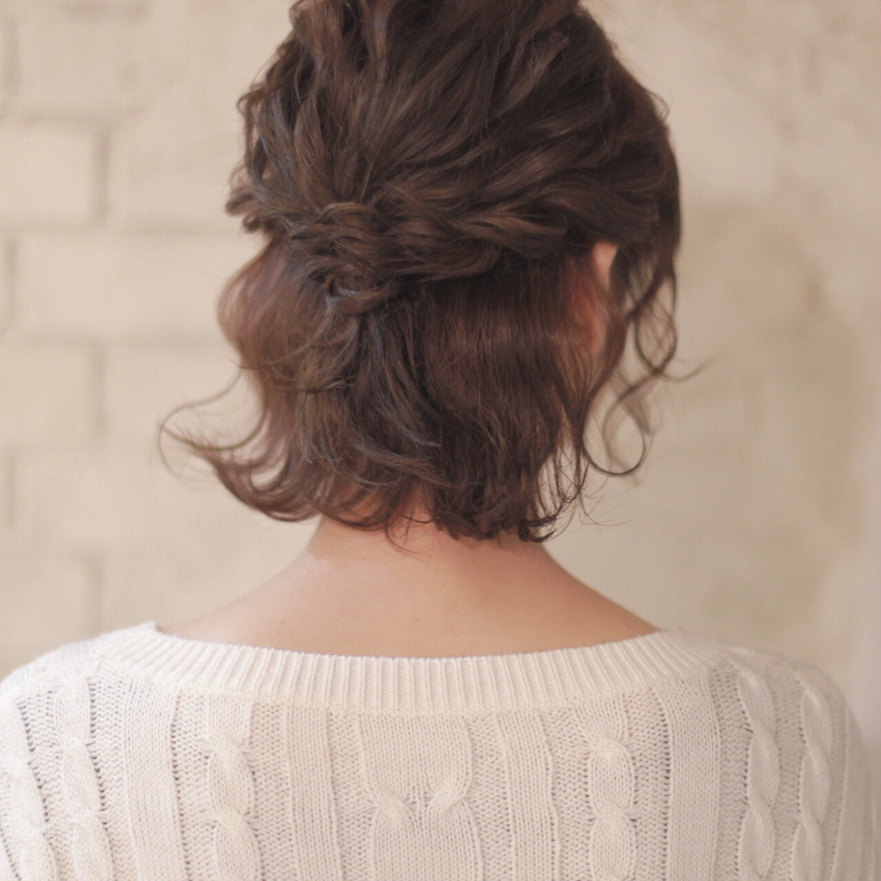 ロングウルフ 結婚式 簡単ヘアアレンジTikTok